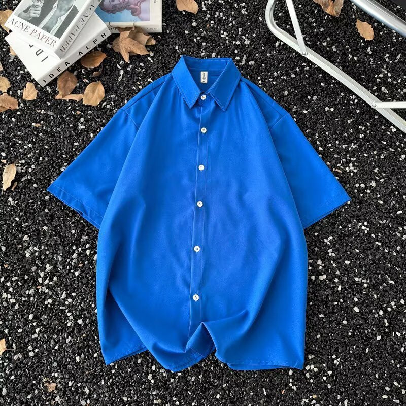 Summer Thin Half-Sleeve Shirt  Men’s Korean Style