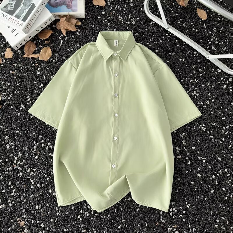 Summer Thin Half-Sleeve Shirt  Men’s Korean Style