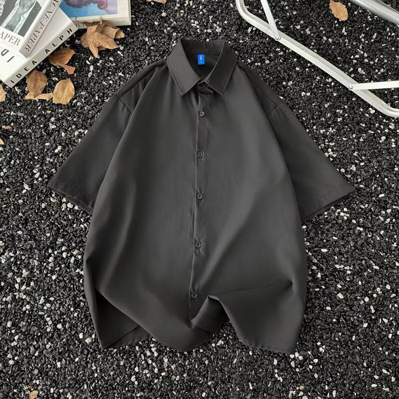 Summer Thin Half-Sleeve Shirt  Men’s Korean Style