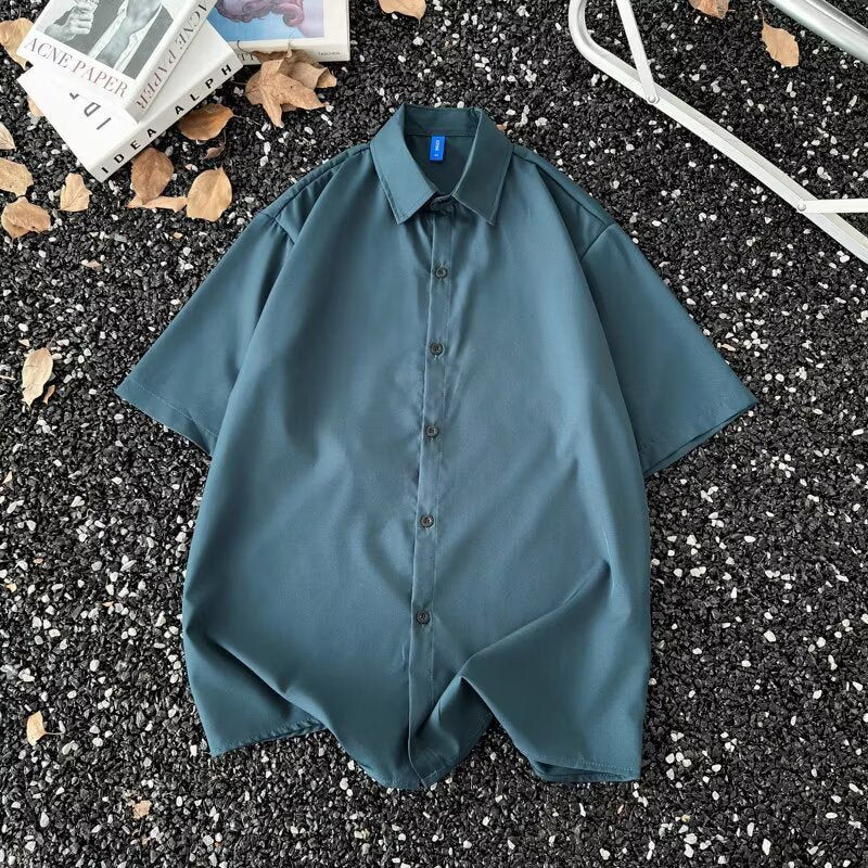 Summer Thin Half-Sleeve Shirt  Men’s Korean Style