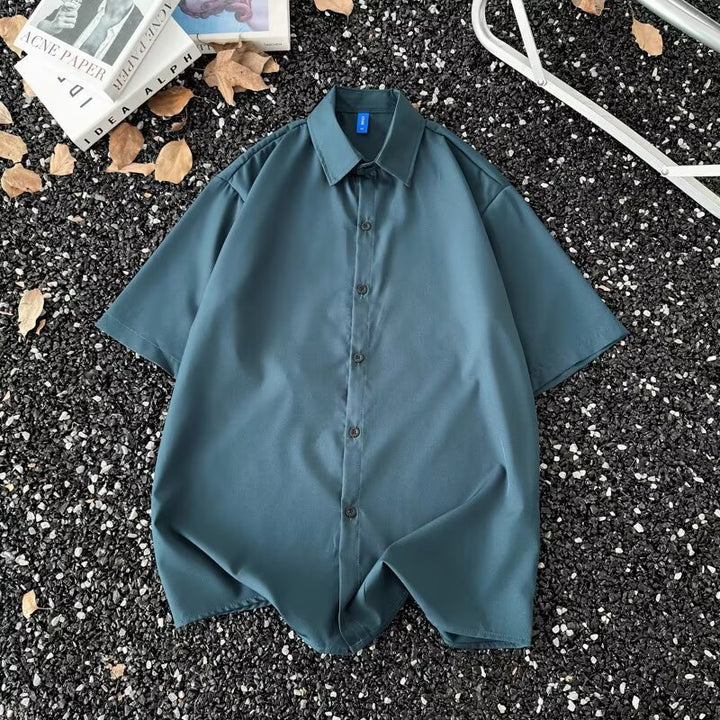 Summer Thin Half-Sleeve Shirt  Men’s Korean Style