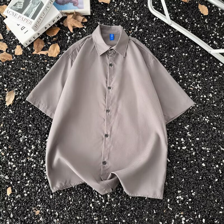Summer Thin Half-Sleeve Shirt  Men’s Korean Style