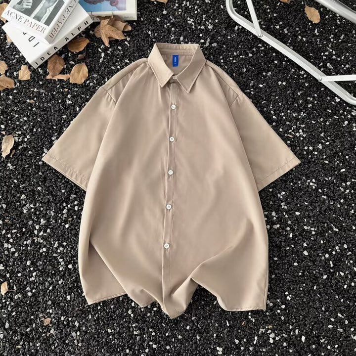 Summer Thin Half-Sleeve Shirt  Men’s Korean Style