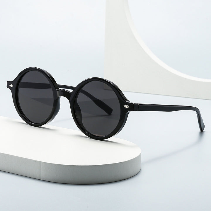 Retro Oval Sun Glasses Y2g Pure Champagne Sunglasses Female Cross-border Fashion