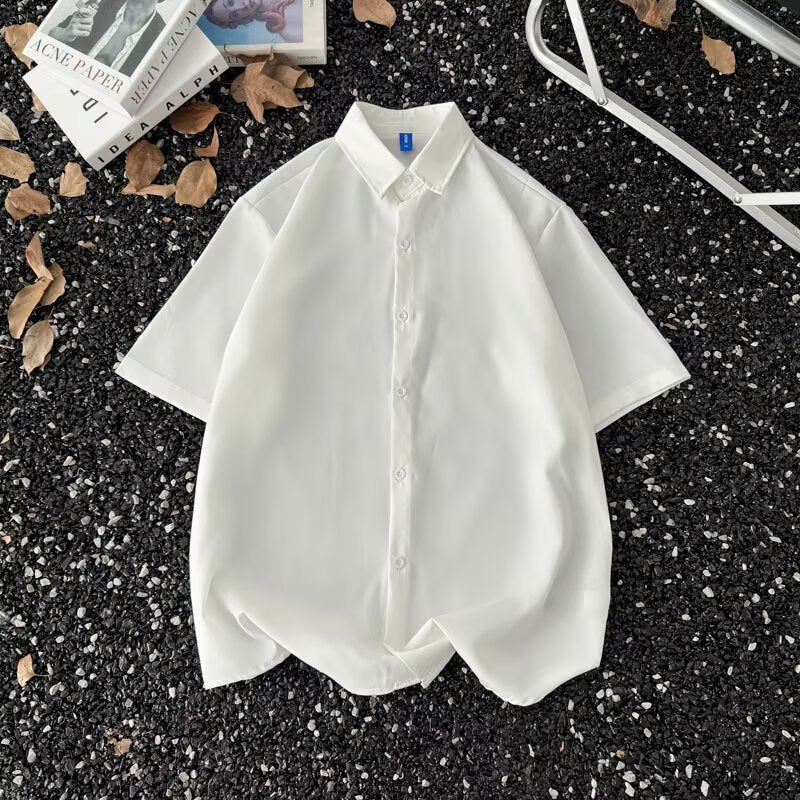 Summer Thin Half-Sleeve Shirt  Men’s Korean Style