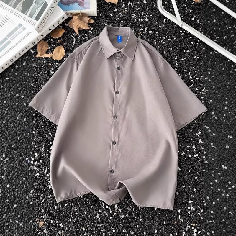 Summer Thin Half-Sleeve Shirt  Men’s Korean Style