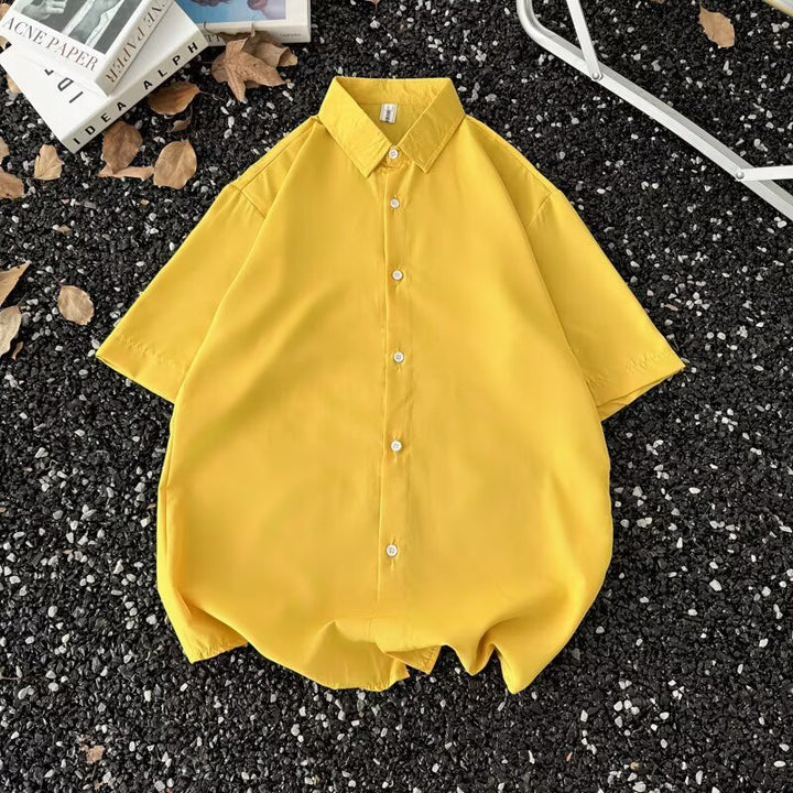 Summer Thin Half-Sleeve Shirt  Men’s Korean Style