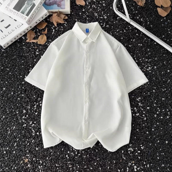 Summer Thin Half-Sleeve Shirt  Men’s Korean Style